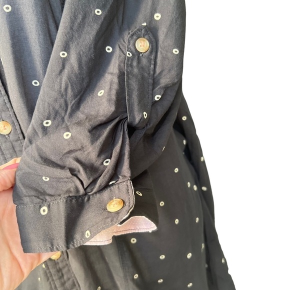Maeve x Anthropologie  - Monika Small Dot Tunic Shirt Button Down  Sz S - Picture 5 of 10
